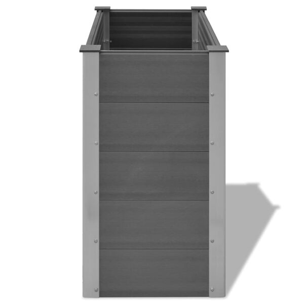 vidaXL Ζαρντινιέρα Υπερυψωμένη Γκρι 100 x 50 x 91 εκ. από WPC