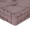 vidaXL Μαξιλάρα Δαπέδου / Παλέτας Taupe 120 x 40 x 7 εκ. Βαμβακερή