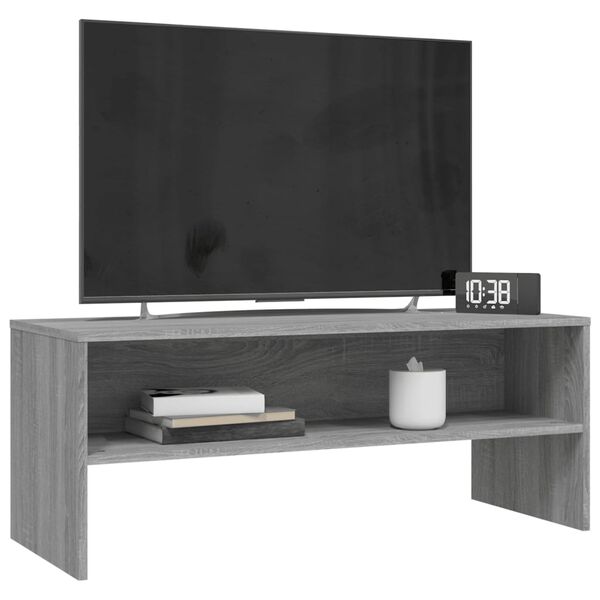 vidaXL Έπιπλο Τηλεόρασης Γκρι Sonoma 100x40x40 εκ. από Επεξεργ. Ξύλο
