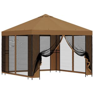 vidaXL &Kappa;ή&pi;&omicron;&sigmaf; &Gamma;&kappa;&alpha;&zeta;ebo &mu;&epsilon; &Pi;&lambda;&epsilon;&upsilon;&rho;&iota;&kappa;ά &Tau;&omicron;ί&chi;&omicron;&upsilon;&sigmaf; 3 x 3 m &Mu;&pi;&epsilon;&zeta;