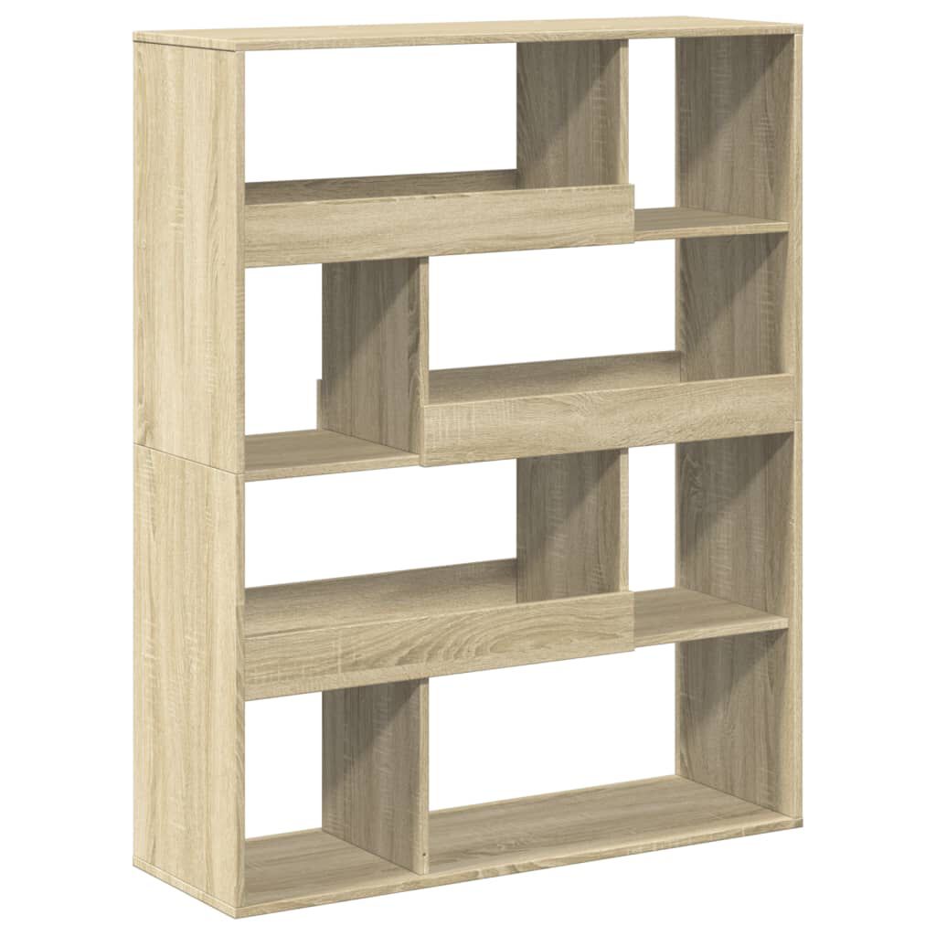 vidaXL Βιβλιοθήκη/Διαχωριστικό Χώρου Δρυς 100x33x125,5 εκ. Επεξ. Ξύλο