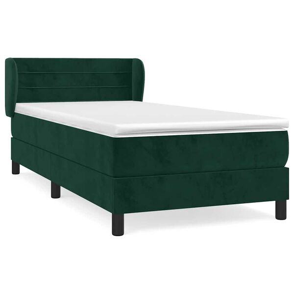 vidaXL &Kappa;&rho;&epsilon;&beta;ά&tau;&iota; Boxspring &mu;&epsilon; &Sigma;&tau;&rho;ώ&mu;&alpha; &Sigma;&kappa;&omicron;ύ&rho;&omicron; &Pi;&rho;ά&sigma;&iota;&nu;&omicron; 100x200&epsilon;&kappa;. &Beta;&epsilon;&lambda;&omicron;ύ&delta;&iota;&nu;&omicron;