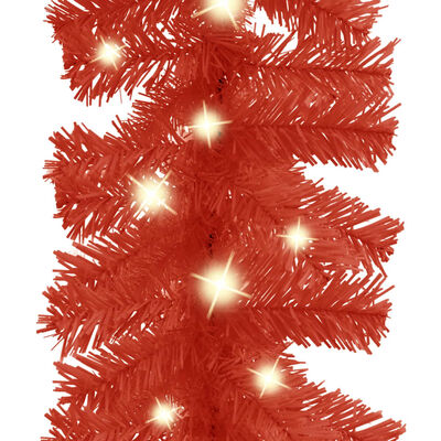 vidaXL Γιρλάντα Χριστουγεννιάτικη με Λαμπάκια LED Κόκκινη 5 μ.