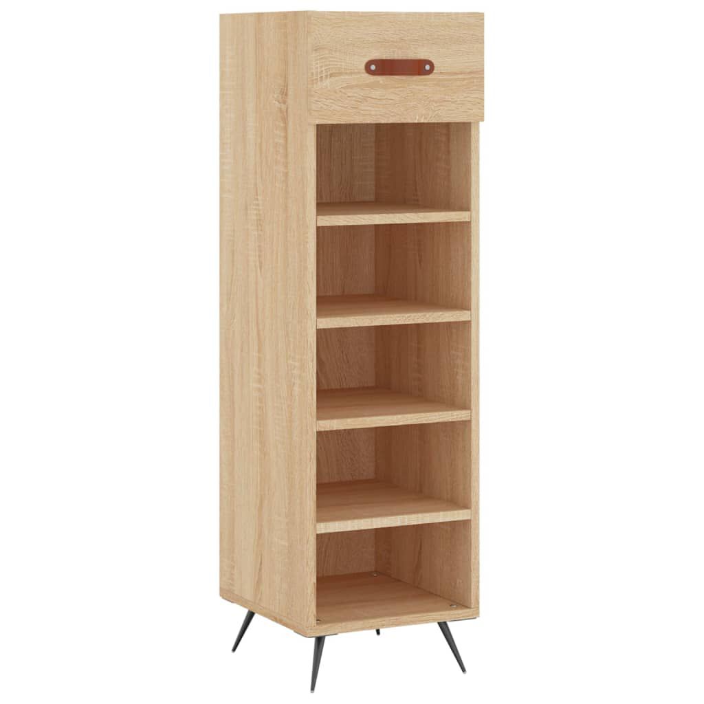 vidaXL Παπουτσοθήκη Sonoma Δρυς 30x35x105 εκ. από Επεξεργασμένο Ξύλο