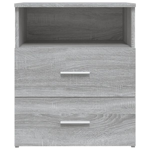 vidaXL Κομοδίνα 2 τεμ. Γκρι Sonoma 50 x 32 x 60 εκ.