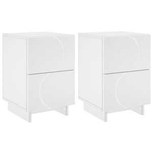 vidaXL &Kappa;&omicron;&mu;&omicron;&delta;ί&nu;&omicron; 2 &tau;&epsilon;&mu;. &Lambda;&epsilon;&upsilon;&kappa;ό 33,5 x 34,5 x 50 &epsilon;&kappa; &Epsilon;&pi;&epsilon;&xi;&epsilon;&rho;&gamma;&alpha;&sigma;&mu;έ&nu;&omicron; &Xi;ύ&lambda;&omicron;