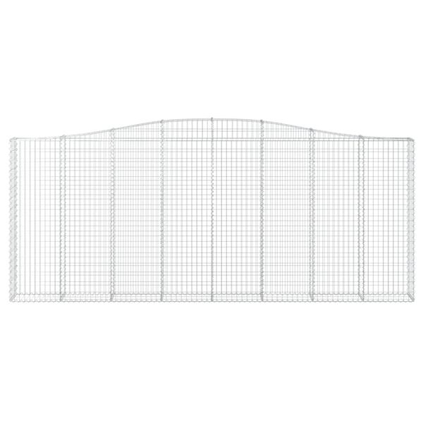 vidaXL Συρματοκιβώτια Τοξωτά 3 τεμ. 400x30x160/180 εκ. Γαλβαν. Ατσάλι