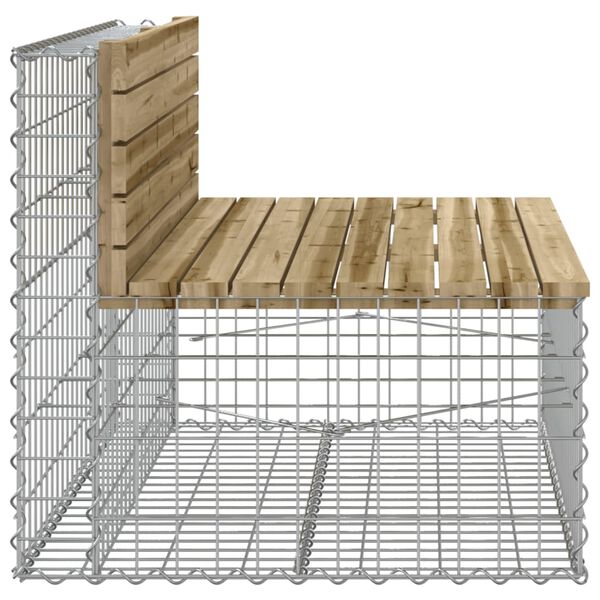 vidaXL Παγκάκι Κήπου Συρματοκιβώτιο 103x70x65 εκ. Εμποτ. Ξύλο Πεύκου