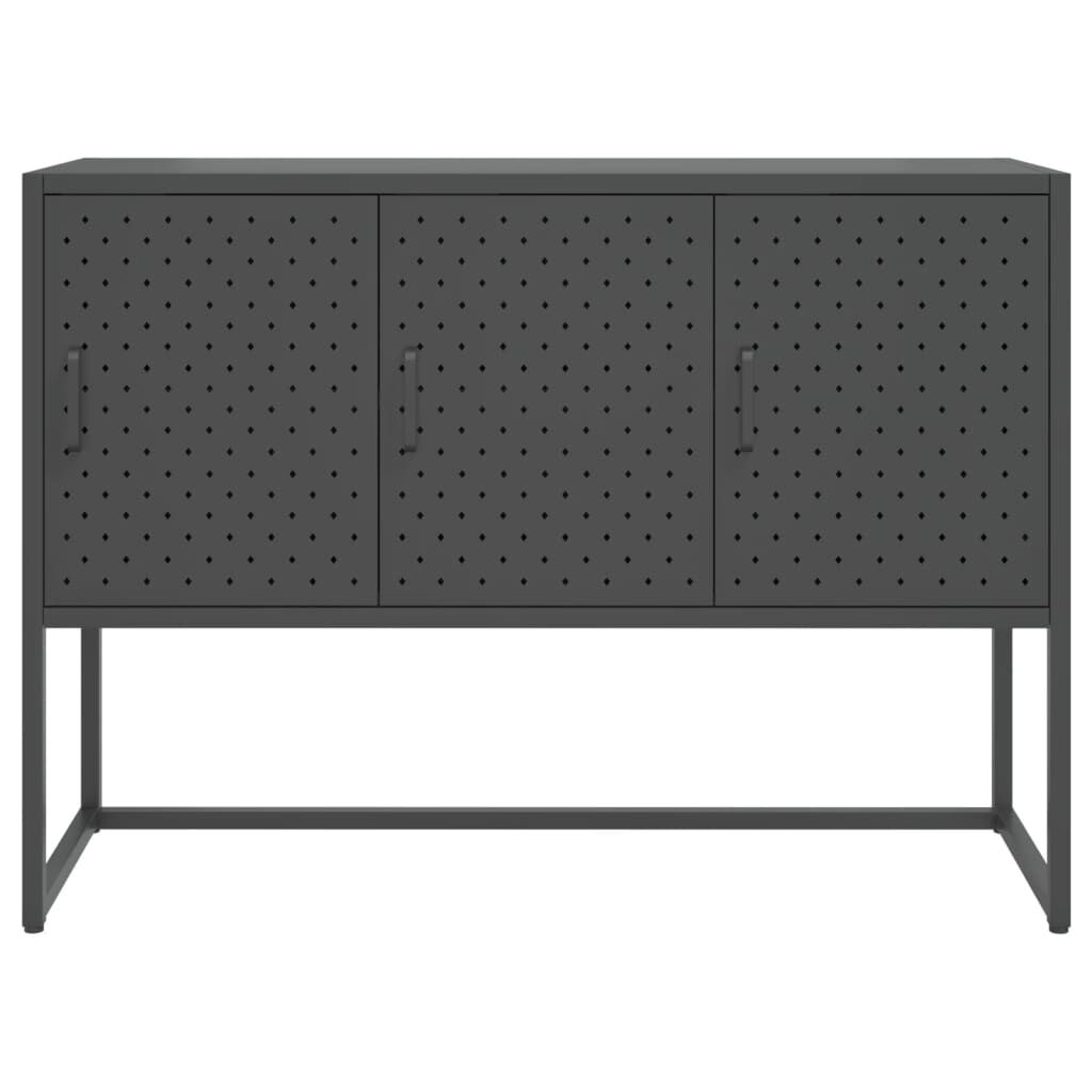 vidaXL Μπουφές Ανθρακί 105 x 35 x 75 εκ. από Ατσάλι