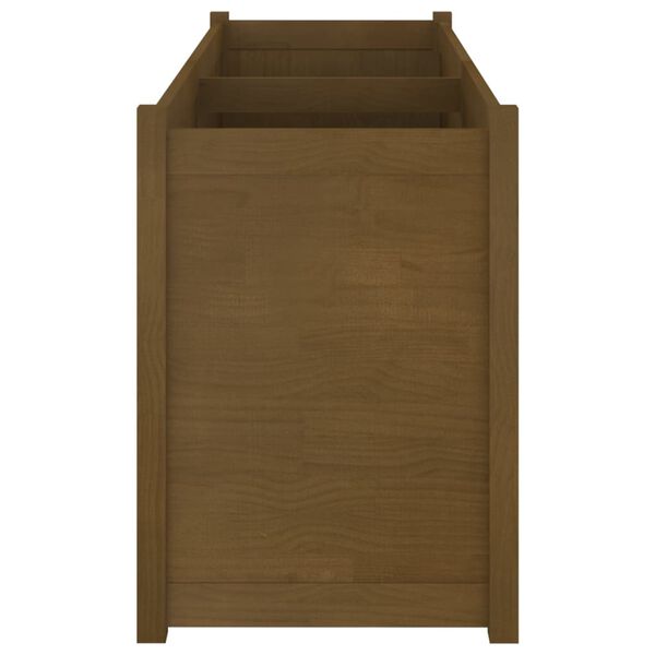 vidaXL Ζαρντινιέρα Κήπου Καφέ Μελί 150x50x70 εκ. από Μασίφ Ξύλο Πεύκου