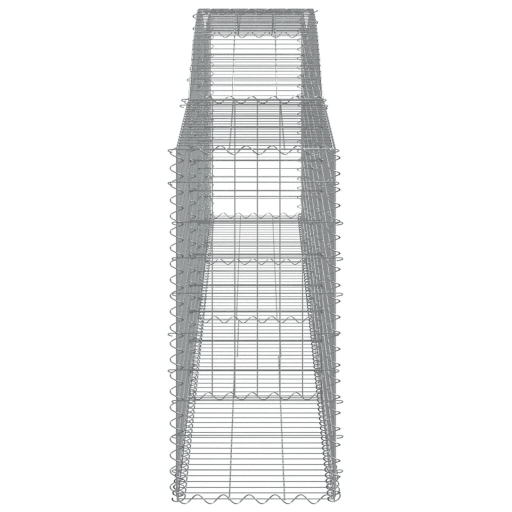 vidaXL Συρματοκιβώτιο Τοξωτό 400x50x100/120εκ. από Γαλβανισμένο Χάλυβα