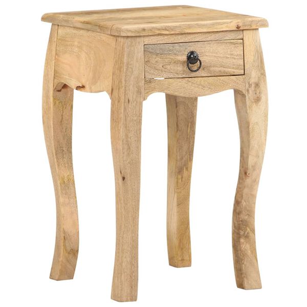 vidaXL Κομοδίνο 28 x 28 x 46 εκ. από Μασίφ Ξύλο Μάνγκο