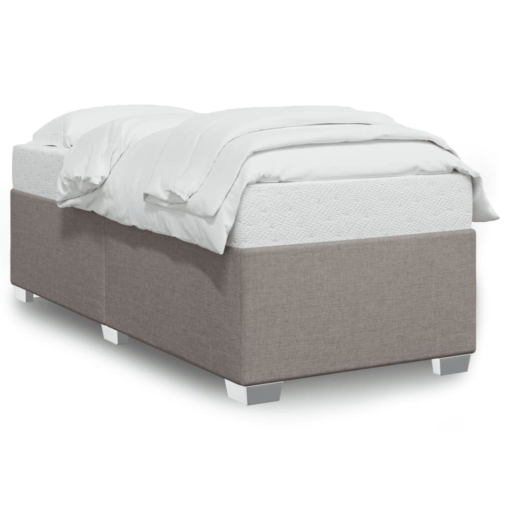 vidaXL Σκελετός Κρεβατιού Χωρίς Στρώμα Taupe 90x190 εκ. Υφασμάτινο