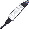 vidaXL Κεφαλάρι Κρεβατιού LED Μαύρο 93x16x78/88 εκ. Βελούδινο