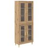vidaXL Highboard Artisan Oak 69,5 x 34 x 180 &epsilon;&kappa;. &Epsilon;&pi;&epsilon;&xi;&epsilon;&rho;&gamma;&alpha;&sigma;&mu;έ&nu;&omicron; &Xi;ύ&lambda;&omicron;