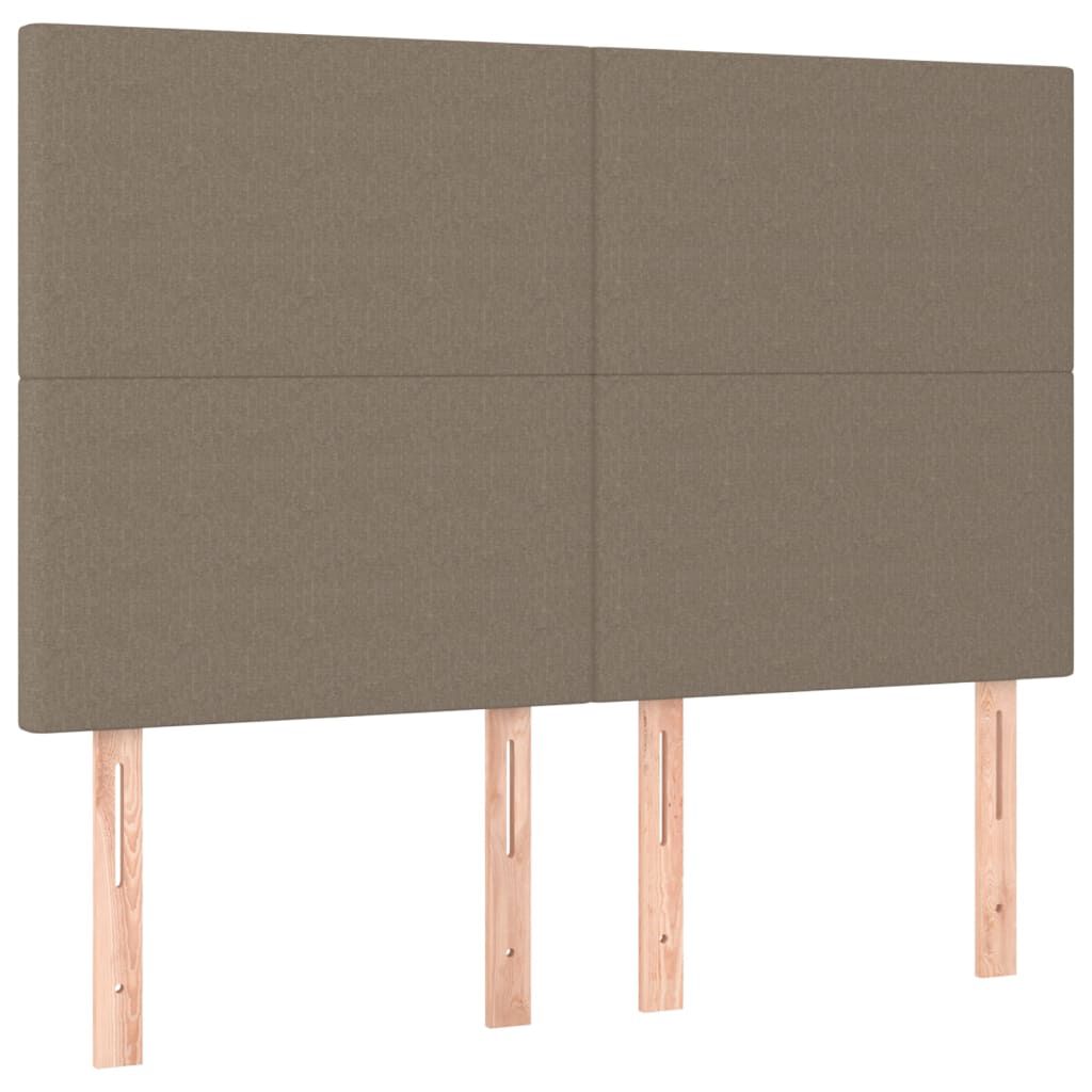 vidaXL Σκελετός Κρεβατιού Χωρίς Στρώμα Taupe 140x200 εκ. Υφασμάτινο