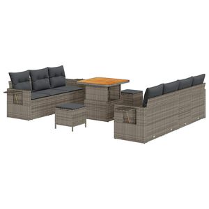 vidaXL &Sigma;&epsilon;&tau; &Kappa;&alpha;&nu;&alpha;&pi;έ &Kappa;ή&pi;&omicron;&upsilon; &mu;&epsilon; &mu;&alpha;&xi;&iota;&lambda;ά&rho;&iota; 10 pcs &Gamma;&kappa;&rho;&iota; &sigma;&upsilon;&nu;&theta;&epsilon;&tau;&iota;&kappa;ό &rho;&alpha;&tau;ά&nu;