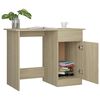 vidaXL Γραφείο Χρώμα Sonoma Δρυς 100 x 50 x 76 εκ. από Επεξ. Ξύλο