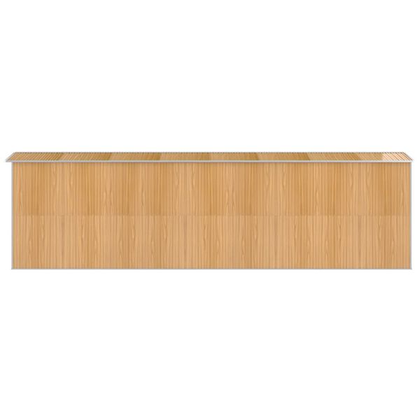 vidaXL Αποθήκη Κήπου Ανοιχτό καφέ 192x689x223 εκ. Γαλβανισμένο Ατσάλι