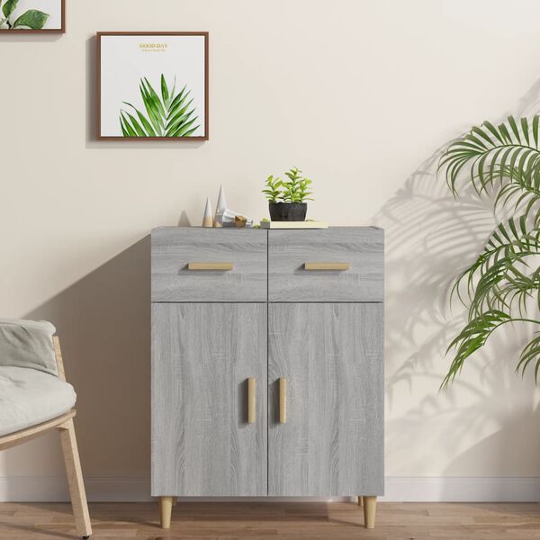 vidaXL Ντουλάπι Γκρι Sonoma 69,5 x 34 x 89 εκ. από Επεξεργασμένο Ξύλο