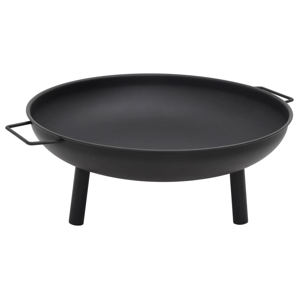 vidaXL Τζάκι Εξωτερικού Χώρου Μαύρο 67,5x58x22,5 εκ. Ατσάλινο