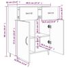 vidaXL Ντουλάπι Γκρι Sonoma 69,5 x 34 x 90 εκ. από Επεξεργασμένο Ξύλο