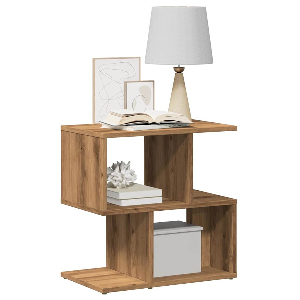 vidaXL Κομοδίνο Artisan Oak 50x30x51,5 cm Κατασκευασμένο ξύλο