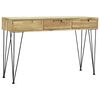 vidaXL &Tau;&rho;&alpha;&pi;έ&zeta;&iota; &Kappa;&omicron;&nu;&sigma;ό&lambda;&alpha; 120 x 35 x 76 &epsilon;&kappa;. &alpha;&pi;ό &Mu;&alpha;&sigma;ί&phi; &Xi;ύ&lambda;&omicron; Teak