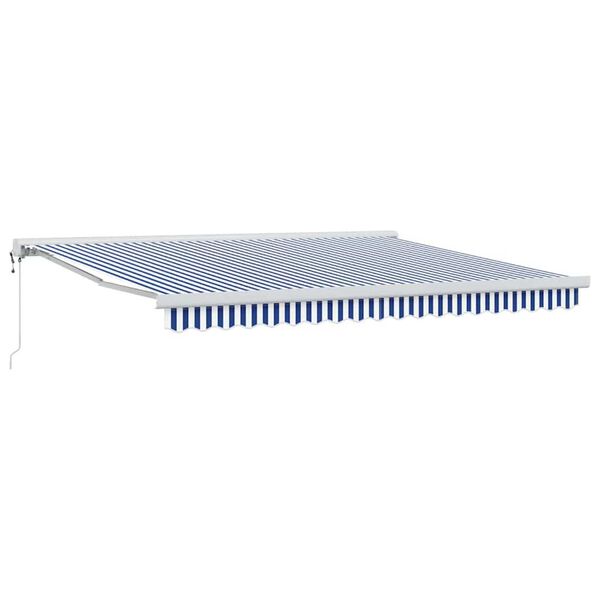 vidaXL Σκηνίτσα Αναδιπλούμενη Μπλε και άσπρο 350 x 250 εκ