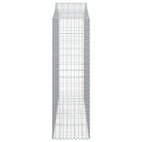 vidaXL Συρματοκιβώτια Τοξωτά 8 τεμ. 200x50x160/180 εκ. Γαλβαν. Ατσάλι