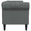vidaXL Καναπές Chesterfield Σκούρο γκρι 201.5 x 74.5 x 74.5 εκατοστά