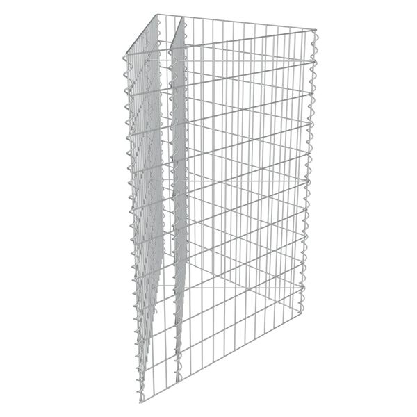 vidaXL Συρματοκιβώτιο-Γλάστρα Υπερυψωμένη 75x75x100 εκ. Γαλβ. Χάλυβας