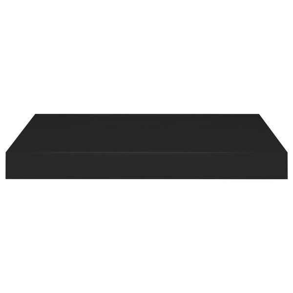 vidaXL Ράφια Τοίχου 4 τεμ. Μαύρα 40x23x3,8 εκ. MDF