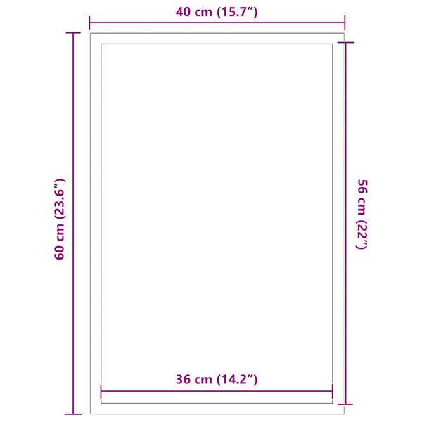 vidaXL Πατάκι Εισόδου Καφέ 115 x 200 εκ.