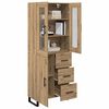 vidaXL Highboard &mu;&epsilon; &sigma;&upsilon;&rho;&tau;ά&rho;&iota; 2 pcs Artisan Oak &Epsilon;&pi;&epsilon;&xi;&epsilon;&rho;&gamma;&alpha;&sigma;&mu;έ&nu;&omicron; &xi;ύ&lambda;&omicron;