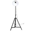 vidaXL Φωτιστικό Δαπέδου 25 W Αντικέ Κόκκινο 61x61x90/150 εκ. Ε27