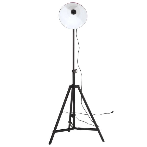 vidaXL Φωτιστικό Δαπέδου 25 W Αντικέ Κόκκινο 61x61x90/150 εκ. Ε27