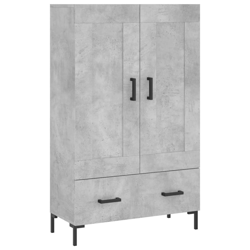 vidaXL Ντουλάπα Γκρι Σκυροδέματος 69,5 x 31 x 115 εκ. Επεξεργ. Ξύλο