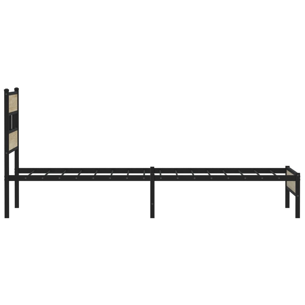 vidaXL Πλαίσιο Κρεβ. Χωρ. Στρώμα Sonoma Δρυς 90x200 εκ. Επεξ. Ξύλο