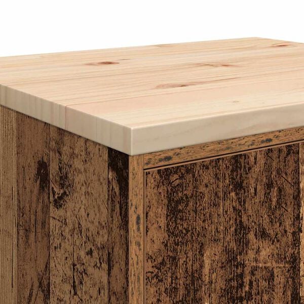 vidaXL ντουλάπι αποθήκευσης γκαράζ 60x51x85 εκ μασίφ ξύλο πεύκο