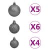 vidaXL Χριστουγεν. Δέντρο Τεχνητό με 150 LED/Χιόνι/ Μπάλες 120 εκ.