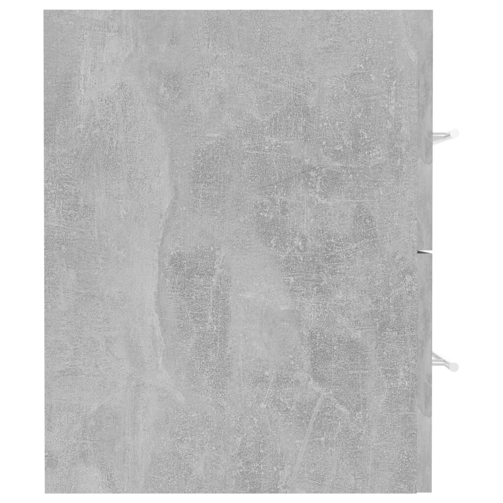 vidaXL Ντουλάπι Νιπτήρα Γκρι Σκυροδ. 41 x 38,5 x 48 εκ από Επεξ. Ξύλο