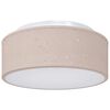vidaXL Λάμπα Οροφής Taupe 30 x 13.5 εκ. ύφασμα