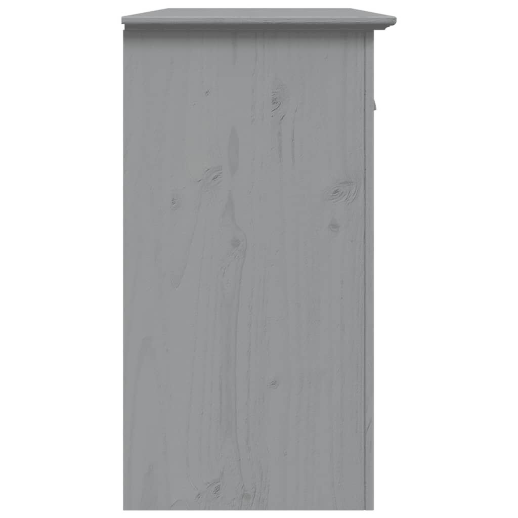 vidaXL Μπουφές BODO Γκρι 115,5x44x80 εκ. από Μασίφ Ξύλο Πεύκου