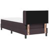 vidaXL Κρεβάτι box spring με στρώμα με στρώμα Σκούρο Καφέ 80 x 200 cm