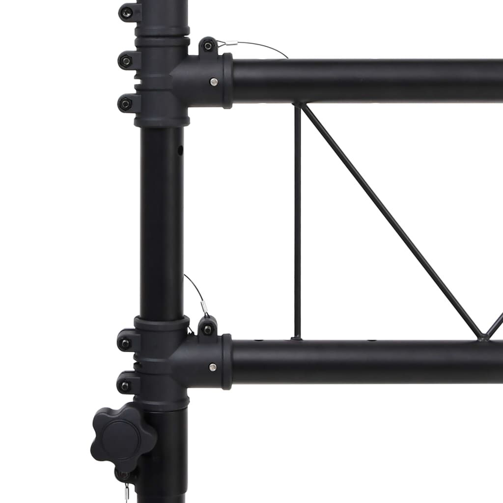vidaXL Βάση Φωτισμού Μαύρη 338 x 115 x (180-300) εκ. Ατσάλινη