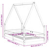 vidaXL Πλαίσιο Παιδικού Κρεβατιού 80 x 160 εκ. από Μασίφ Ξύλο Πεύκου