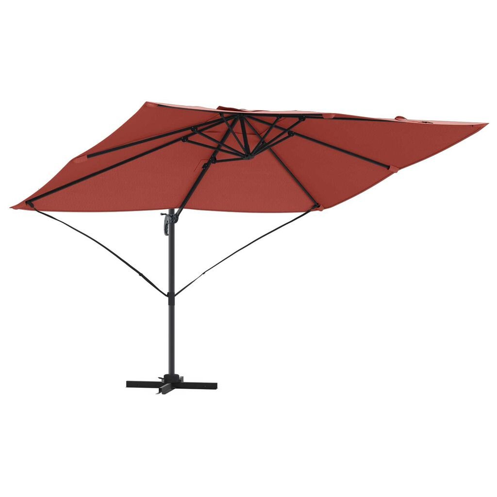 vidaXL Cantilever Roma Ομπρέλα σε Τερακότα 352x251x260 εκ, Αλουμίνιο