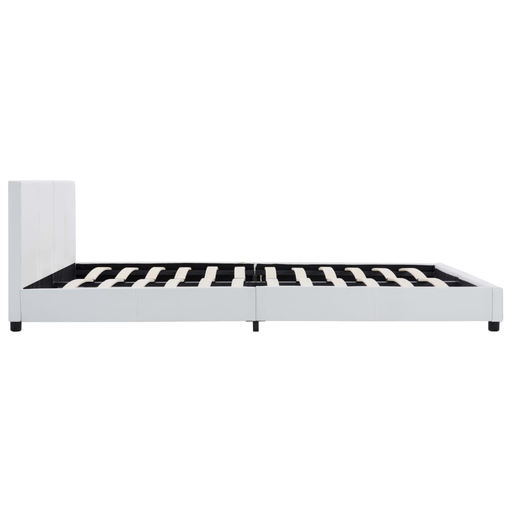 vidaXL Πλαίσιο Κρεβατιού Λευκό 180 x 200 εκ. από Συνθετικό Δέρμα