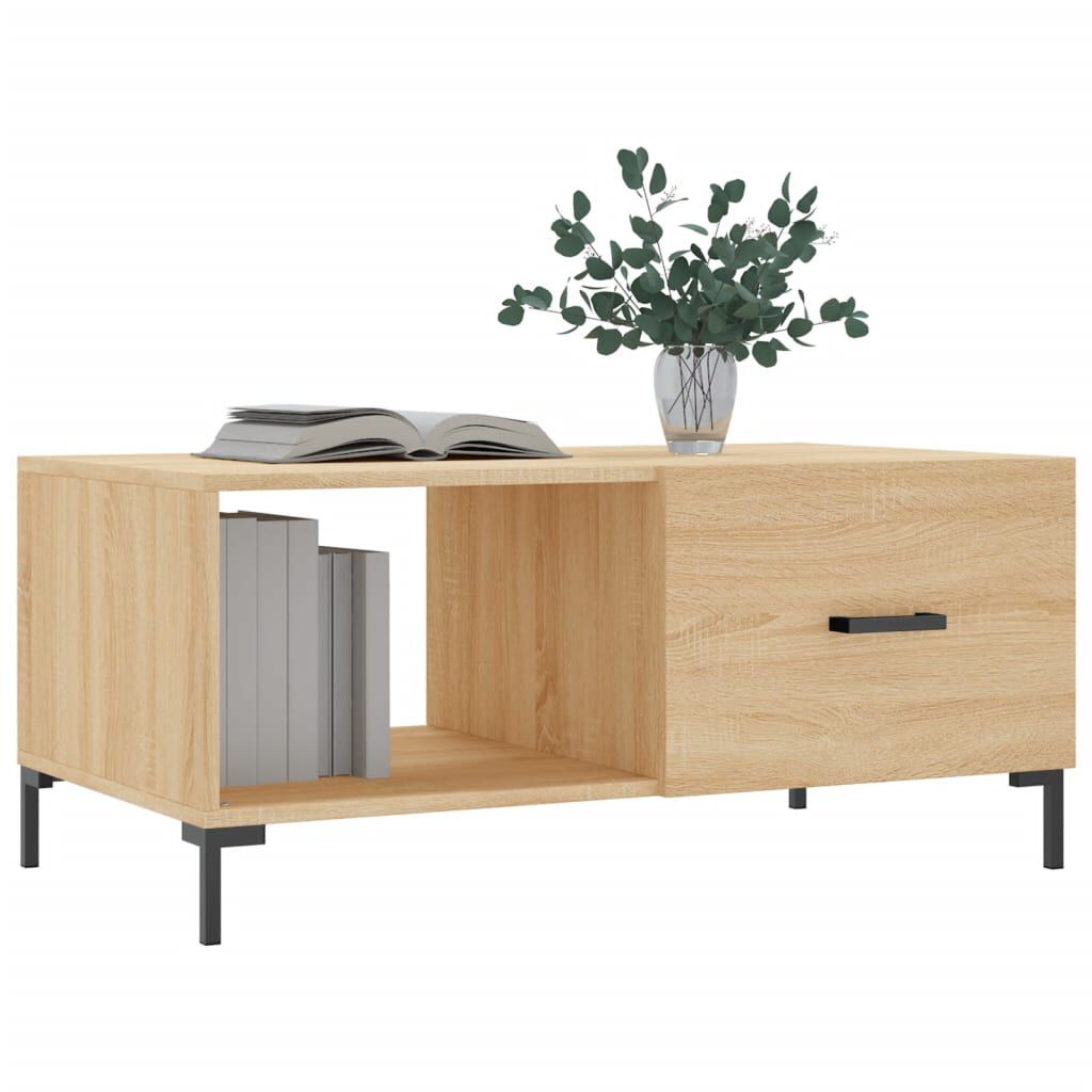 vidaXL Τραπεζάκι Σαλονιού Sonoma Δρυς 90x50x40 εκ. Επεξεργασμένο Ξύλο